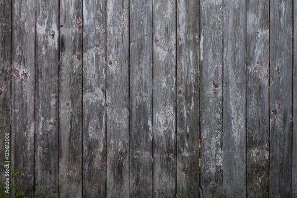 Obraz Old White Washed Barn Boards