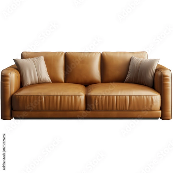 Fototapeta A fabric sofa with a blank background