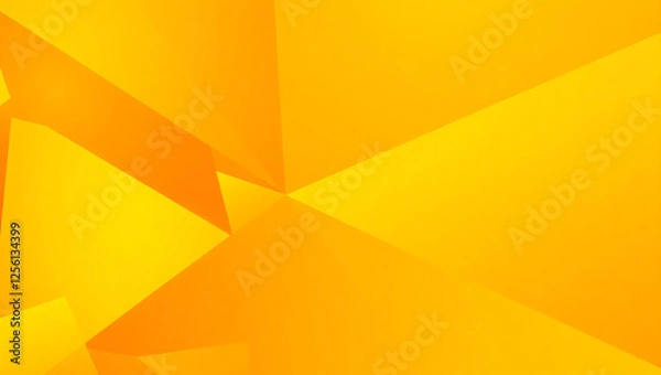 Fototapeta abstract background yellow with triangles, Yellow lemon gold abstract modern background. Geometric shape. Lines, stripes. Gradient. Bright color. Empty space for design. Template. Wide
