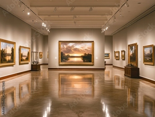 Fototapeta Serene Sunset Gallery: A Masterpiece of Tranquility