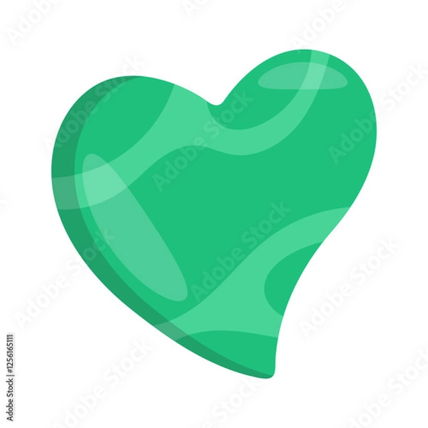 Obraz Gua Sha, Heart Shaped flat vector illustration isolated
