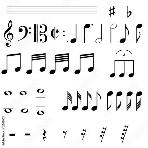 Fototapeta Pour composer de la musique 001