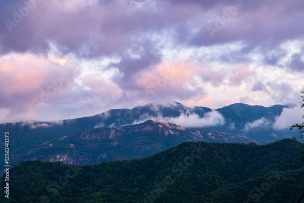 Obraz clouds over the mountains