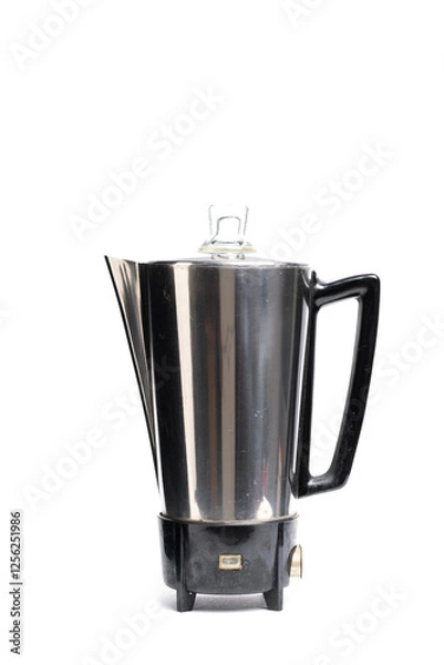 Obraz Coffee maker isolated on white background.