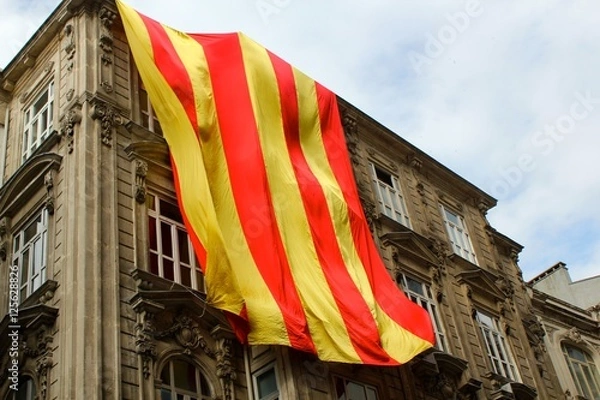 Obraz Large Red and Yellow Flag