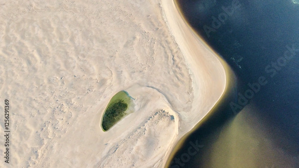 Obraz sandbar and ocean