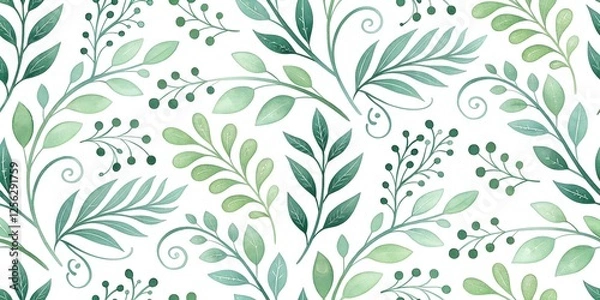 Fototapeta seamless floral pattern with flowers