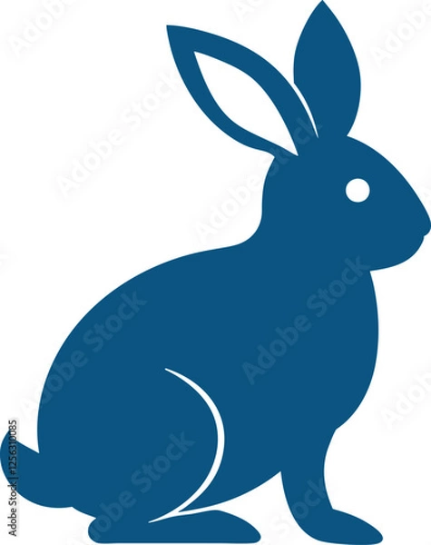 Fototapeta vector illustration of a rabbit, Bunny easter editable  vector