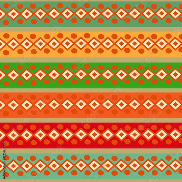 Fototapeta Ethnic Abstract bright pattern background.