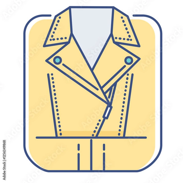Fototapeta The new no loss of spring series in spring clothes soft colored icon pack