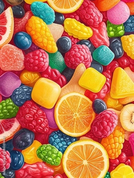 Fototapeta Fruit Candy Basket