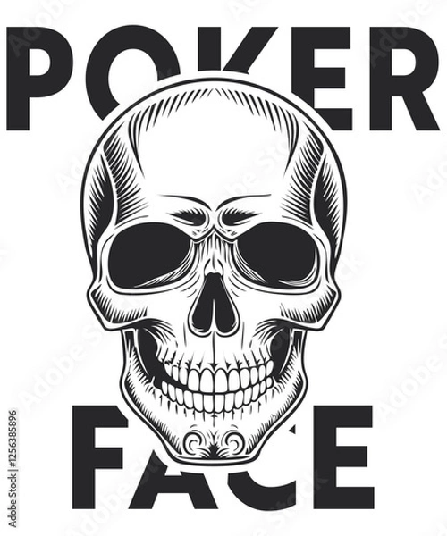 Fototapeta poker face