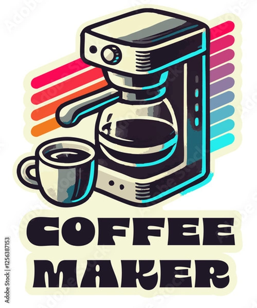 Fototapeta coffe maker retro