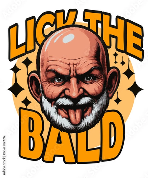 Fototapeta Lick the bald