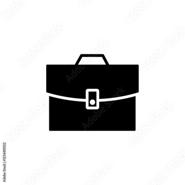 Fototapeta briefcase icon Simple thin line logo
