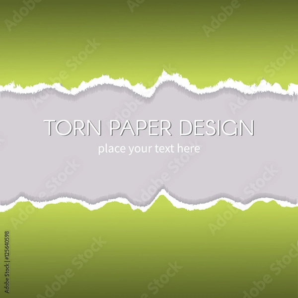 Fototapeta Torn paper vector design