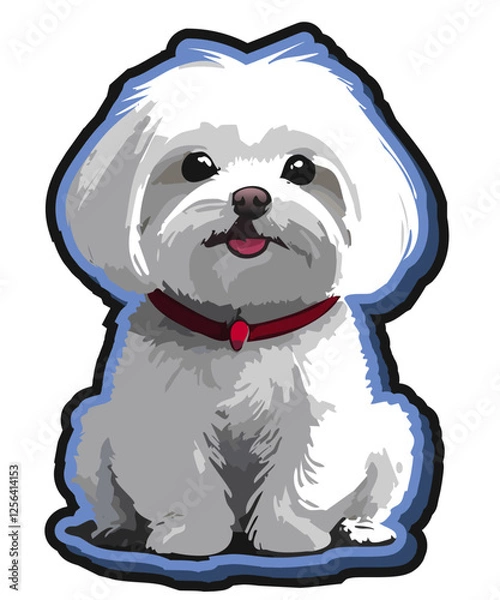 Fototapeta dog sticker