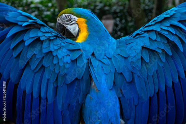 Obraz blue and gold macaw
