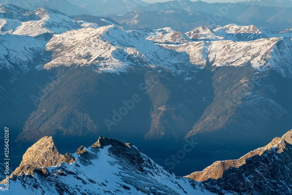 Obraz mountain landscape with snow