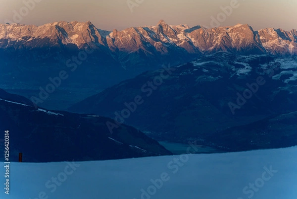 Obraz winter landscape with mountains