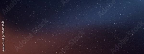 Fototapeta Astrology horizontal background, Star universe background, Milky way galaxy. Vector Illustration