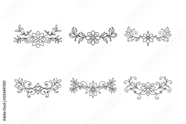 Fototapeta floral design elements