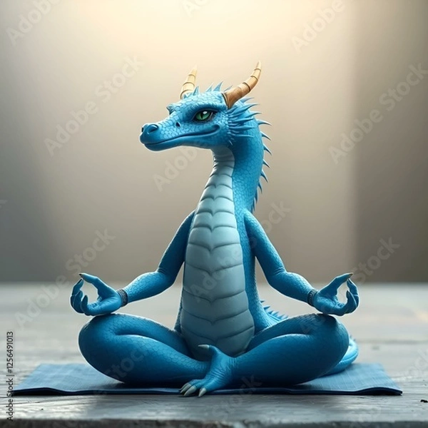 Obraz Dragon in Yoga position