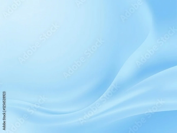 Fototapeta Soft, flowing light blue abstract background with subtle gradient, background, modern