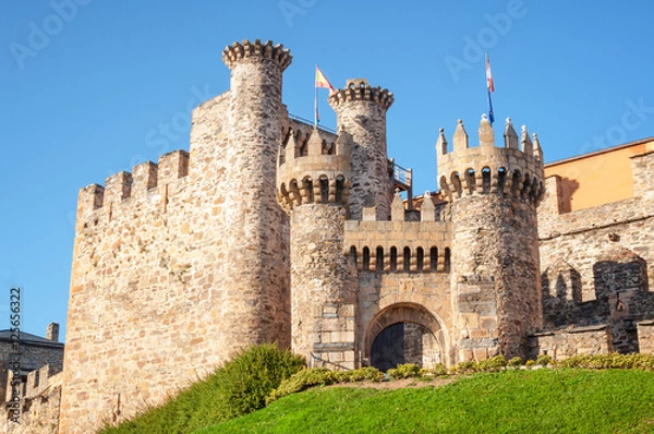 Obraz Wejście zamku Ponferrada