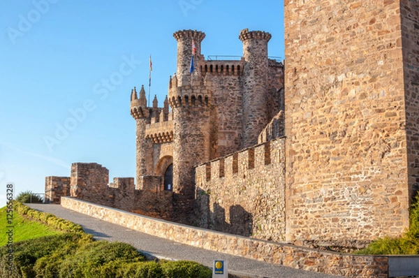Obraz Wejście do zamku Ponferrada