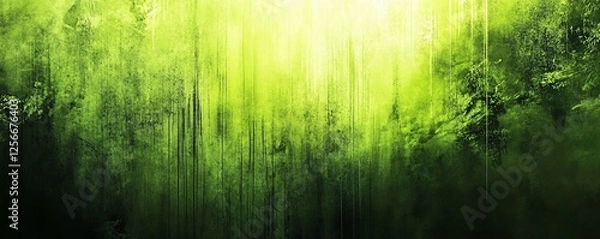 Fototapeta Abstract grunge background texture with a green and yellow color scheme
