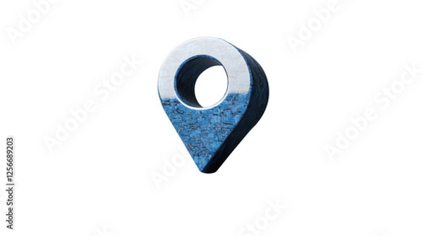 Fototapeta Location pin showing navigation with transparent background