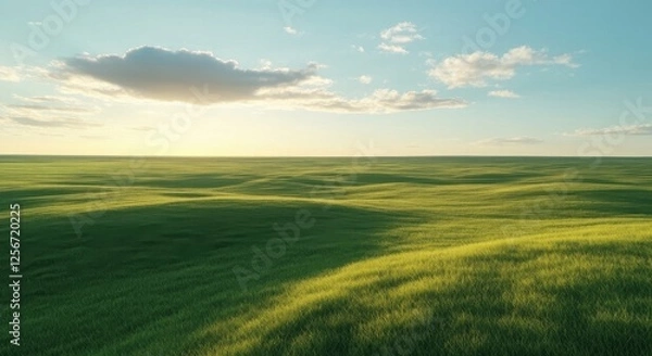 Obraz Peaceful and Natural Grassland.