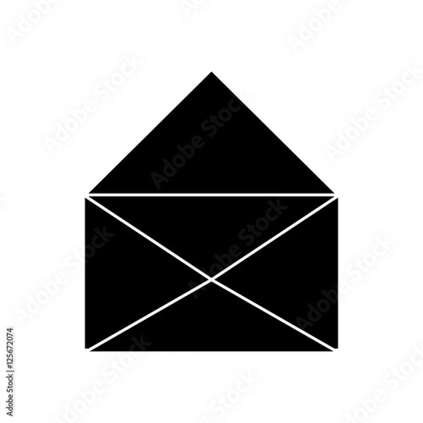 Fototapeta Envelope icon. Email mail message and letter theme. Isolated design. Vector illustration