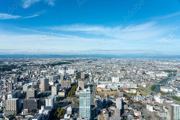 Obraz 冬の浜松市街地の風景