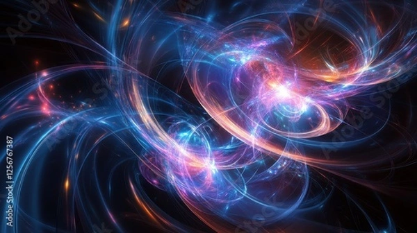 Fototapeta Quantum System Illuminated by Binary Qubits and Swift