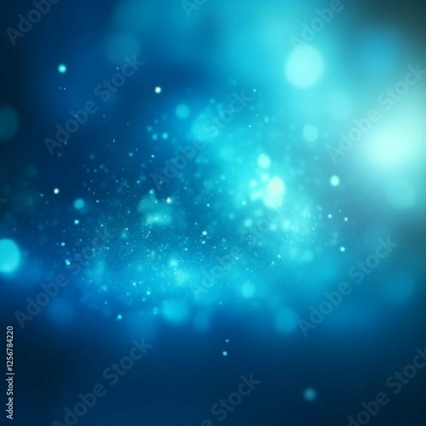 Obraz abstract blue background with bokeh