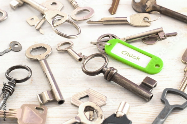 Fototapeta Schlüssel zum Glück
