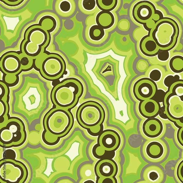 Fototapeta Abstract seamless vector pattern of organic ornaments