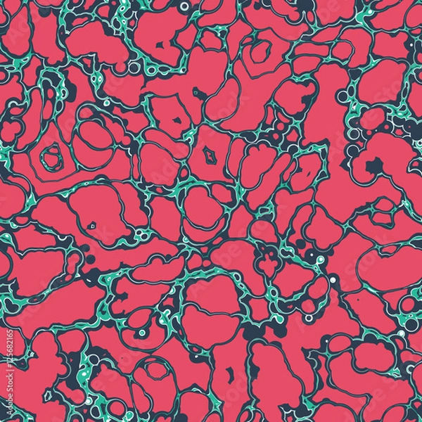 Fototapeta Abstract seamless vector pattern of organic ornaments