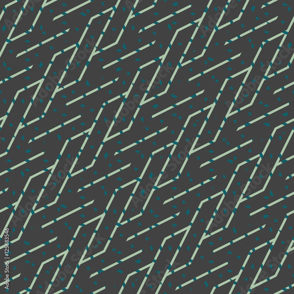 Fototapeta Abstract seamless vector pattern of intersecting diagonal ornaments