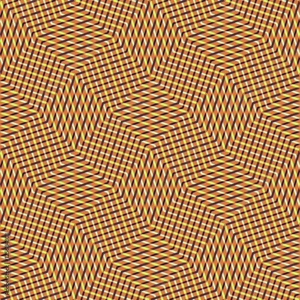 Fototapeta Abstract seamless vector pattern of intersecting diagonal ornaments