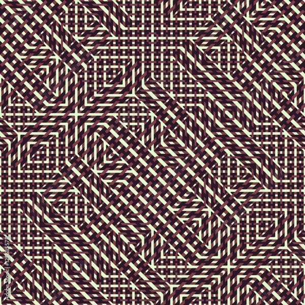 Fototapeta Abstract seamless vector pattern of intersecting diagonal orname