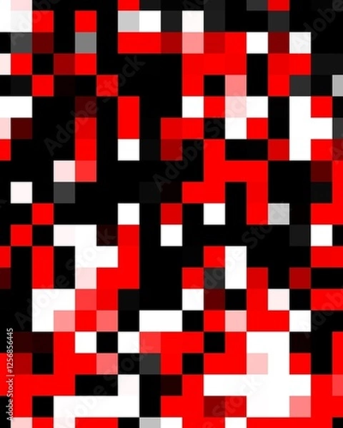 Obraz red square pattern
