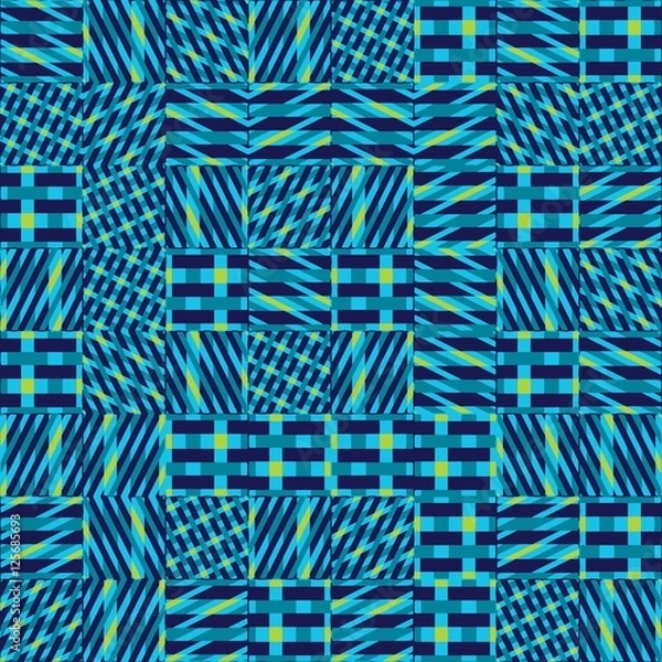 Fototapeta Abstract seamless vector pattern of intersecting diagonal orname