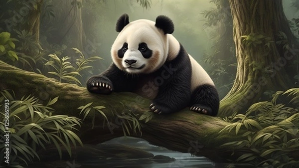 Obraz Panda in nature 