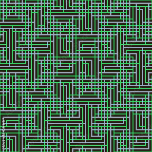 Fototapeta Abstract seamless vector pattern of intersecting square ornament