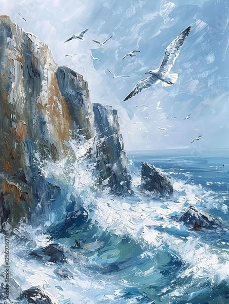 Obraz Abstract art oil painting background wallpaper