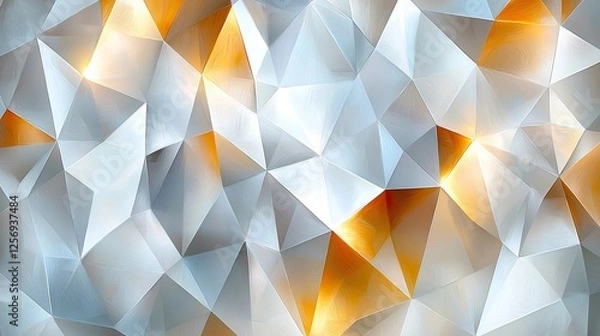 Obraz Abstract geometric background with sharp angles and vibrant colors creating a dynamic visual