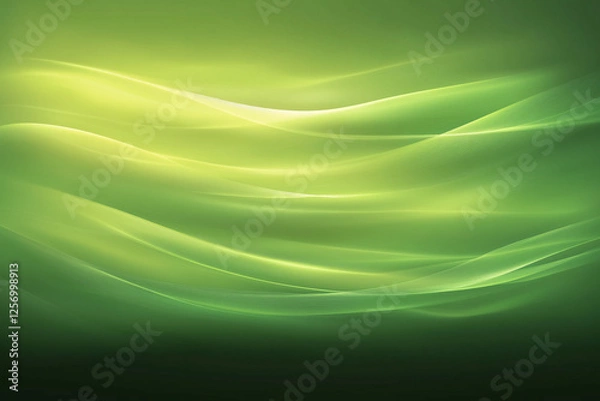 Fototapeta abstract green waves